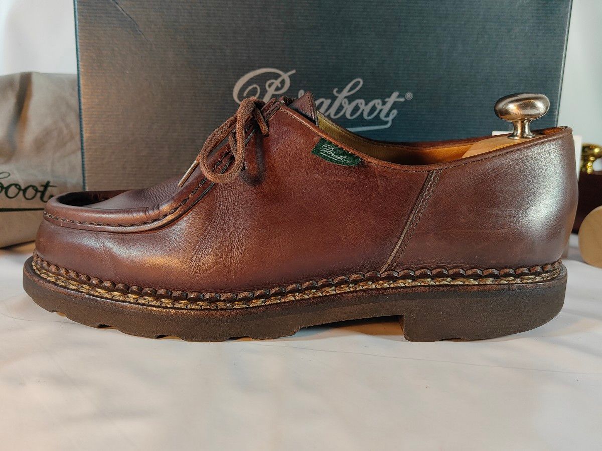 美品】Paraboot MICHAEL 正規品 パラブーツ ミカエル 高級革靴 美品】Paraboot MICHAEL 正規品 パラブーツ ミカエル 高級革靴