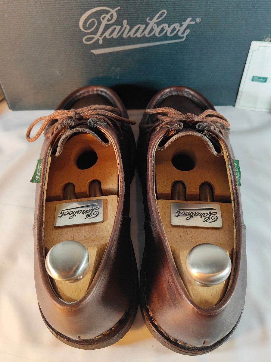 美品】Paraboot MICHAEL 正規品 パラブーツ ミカエル 高級革靴 美品】Paraboot MICHAEL 正規品 パラブーツ ミカエル 高級革靴