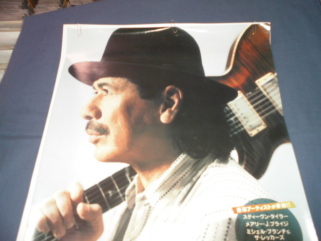(45)サンタナ　オール・ザット・アイ・アム　B2ポスター　アルバム告知　Santana　ALL THAT I AM_画像2