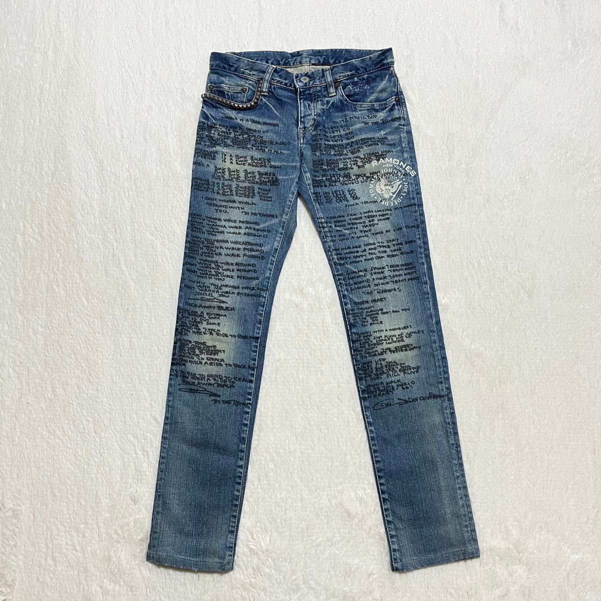 激レア HYSTERIC GLAMOURラモーンズ RAMONESコラボ歌詞プリント 激レア HYSTERIC GLAMOURラモーンズ RAMONESコラボ歌詞プリント