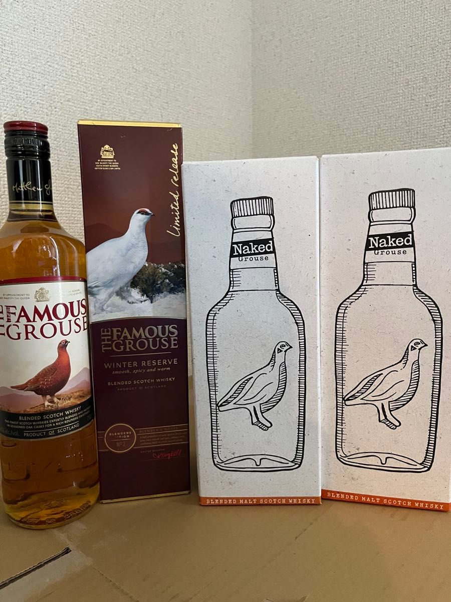THE FAMOUS GROUSE750ml 43% ネイキッドグラウス2本 ウインター THE FAMOUS GROUSE750ml 43% ネイキッドグラウス2本 ウインター