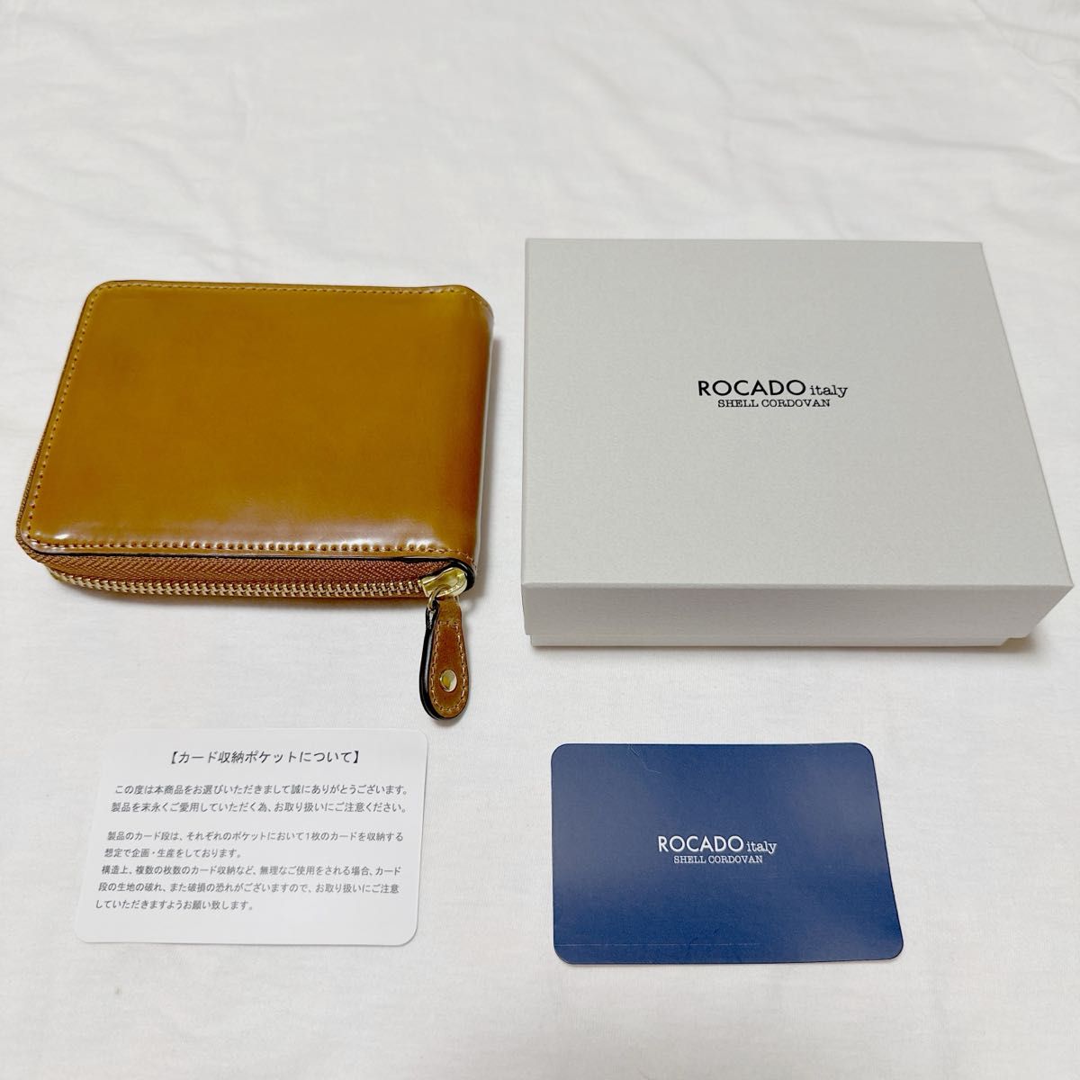 ROCADO社 シェルコードバン ラウンドファスナーウォレット ROCADO社 シェルコードバン ラウンドファスナーウォレット