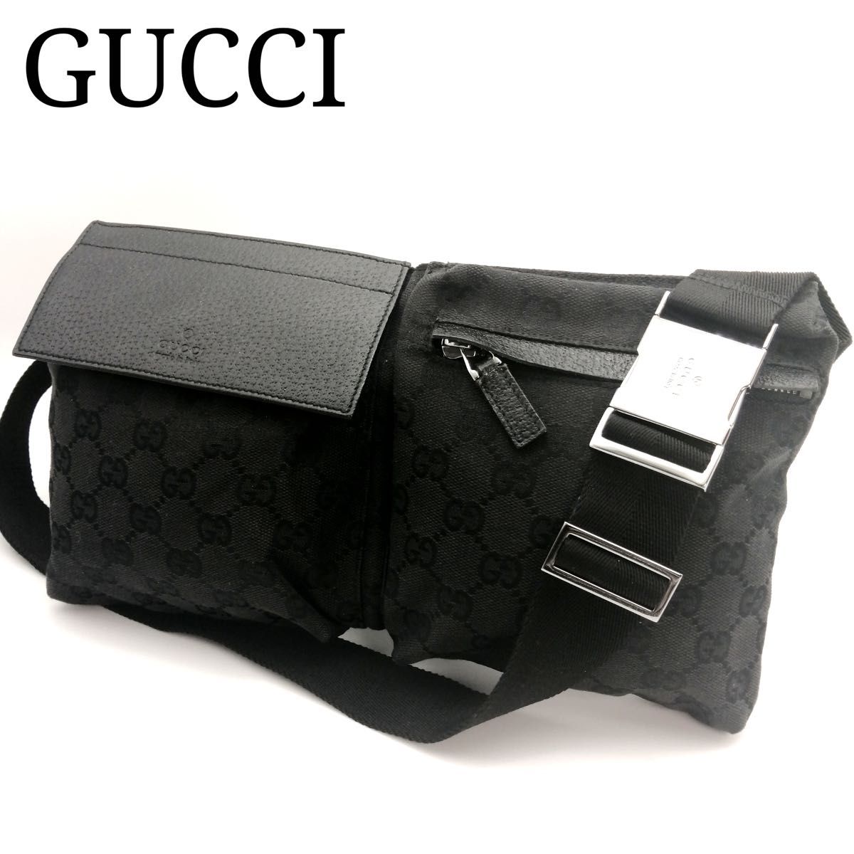 美品】GUCCI ボディバッグ ウエストポーチ ショルダー 斜め掛け 美品】GUCCI ボディバッグ ウエストポーチ ショルダー 斜め掛け