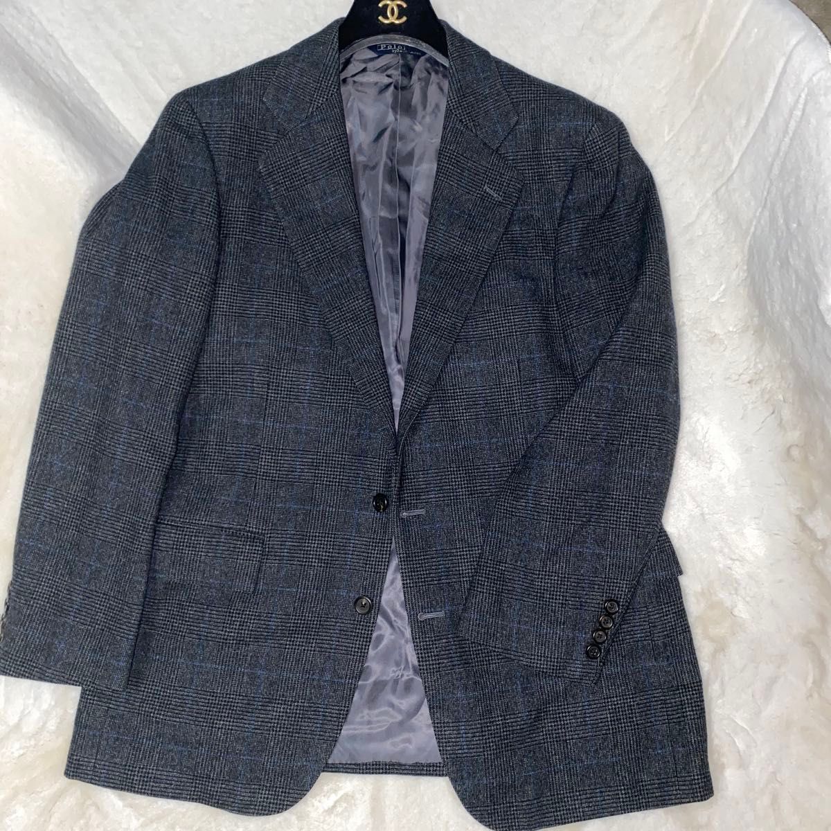 Polo by Ralph Lauren グレーチェック柄 テーラードジャケット Polo by Ralph Lauren グレーチェック柄 テーラードジャケット