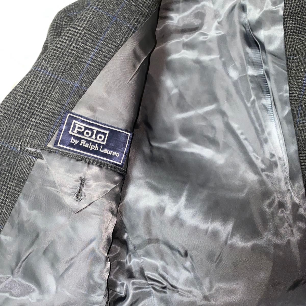 Polo by Ralph Lauren グレーチェック柄 テーラードジャケット Polo by Ralph Lauren グレーチェック柄 テーラードジャケット