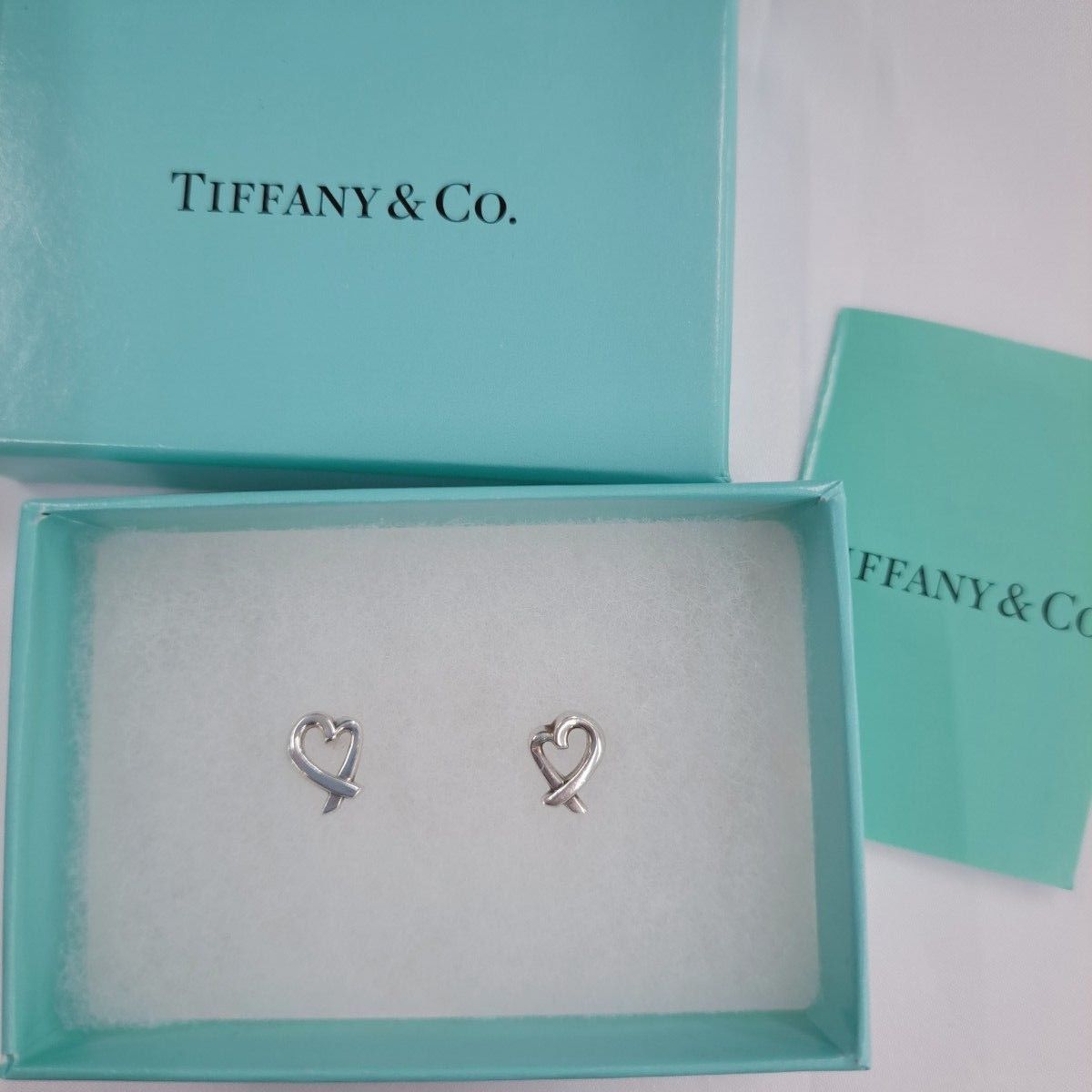 TIFFANY & Co ティファニー ラビングハート ピアス シルバー 925 TIFFANY & Co ティファニー ラビングハート ピアス シルバー 925