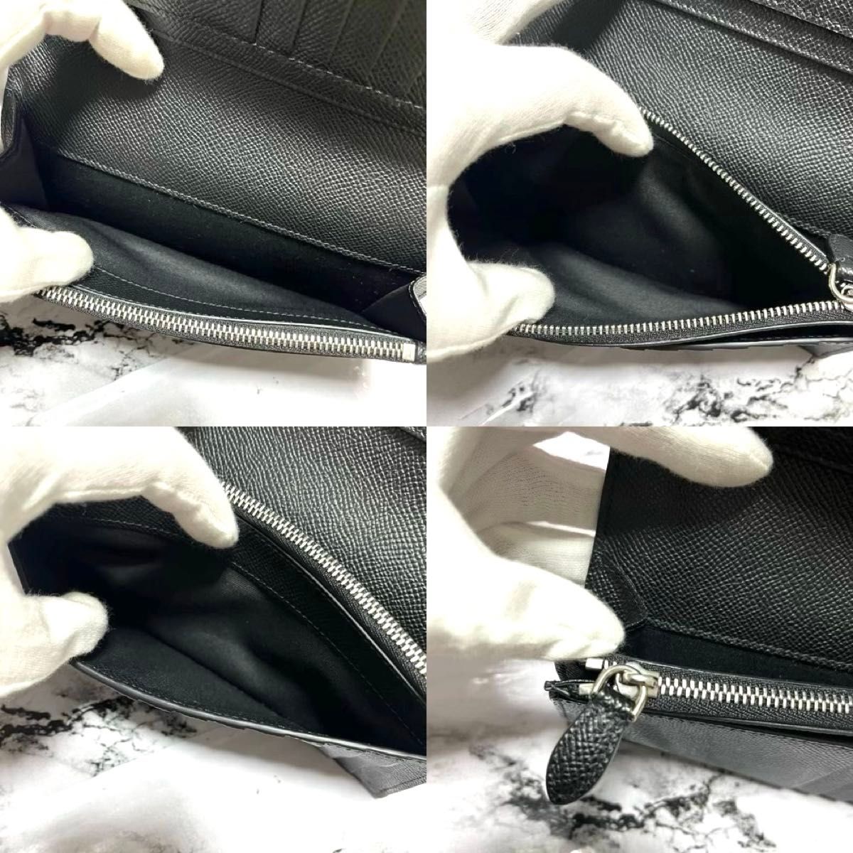 極美品】バーバリー 長財布 チェック柄 キャベンディッシュ 極美品】バーバリー 長財布 チェック柄 キャベンディッシュ