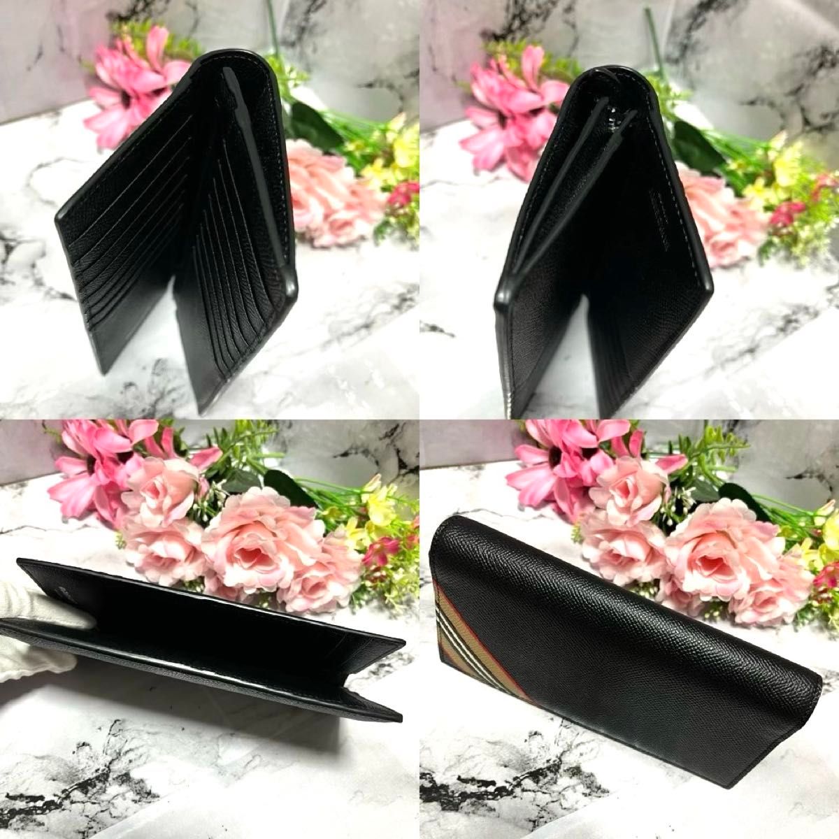 極美品】バーバリー 長財布 チェック柄 キャベンディッシュ 極美品】バーバリー 長財布 チェック柄 キャベンディッシュ