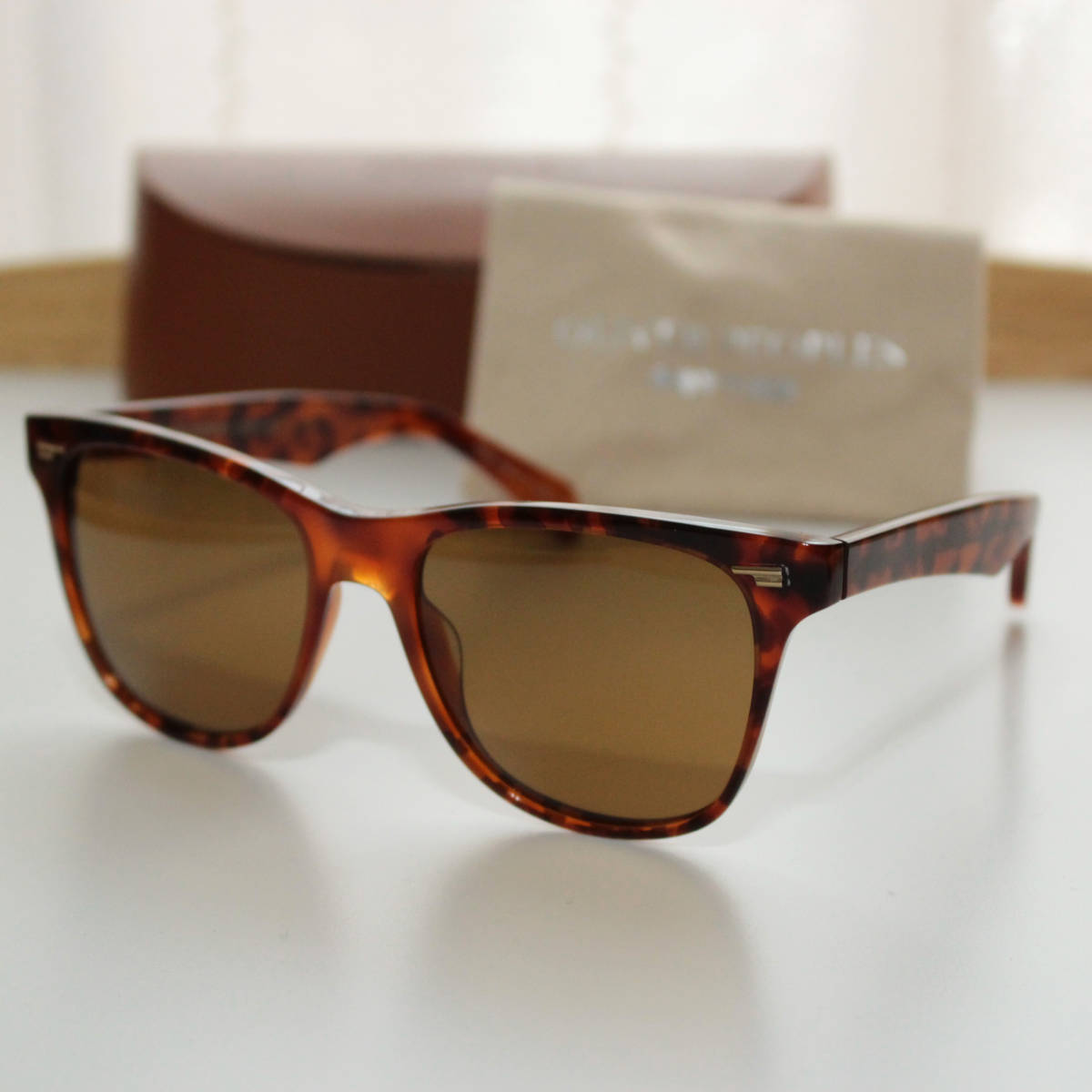 好評にて期間延長】 crafted Hand ウェリントン型サングラス PEOPLES