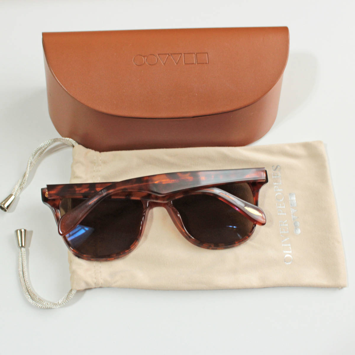 ◇美品*OLIVER PEOPLES ウェリントン型サングラス Hand crafted in