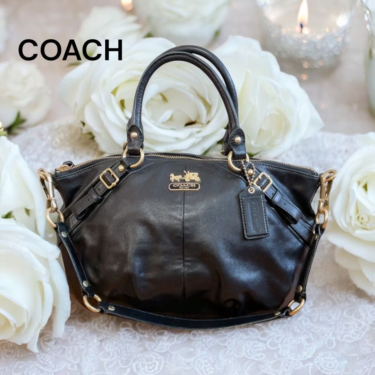 COACH 】オールドコーチ 金馬車 2way ショルダー ハンドバッグ COACH 】オールドコーチ 金馬車 2way ショルダー ハンドバッグ