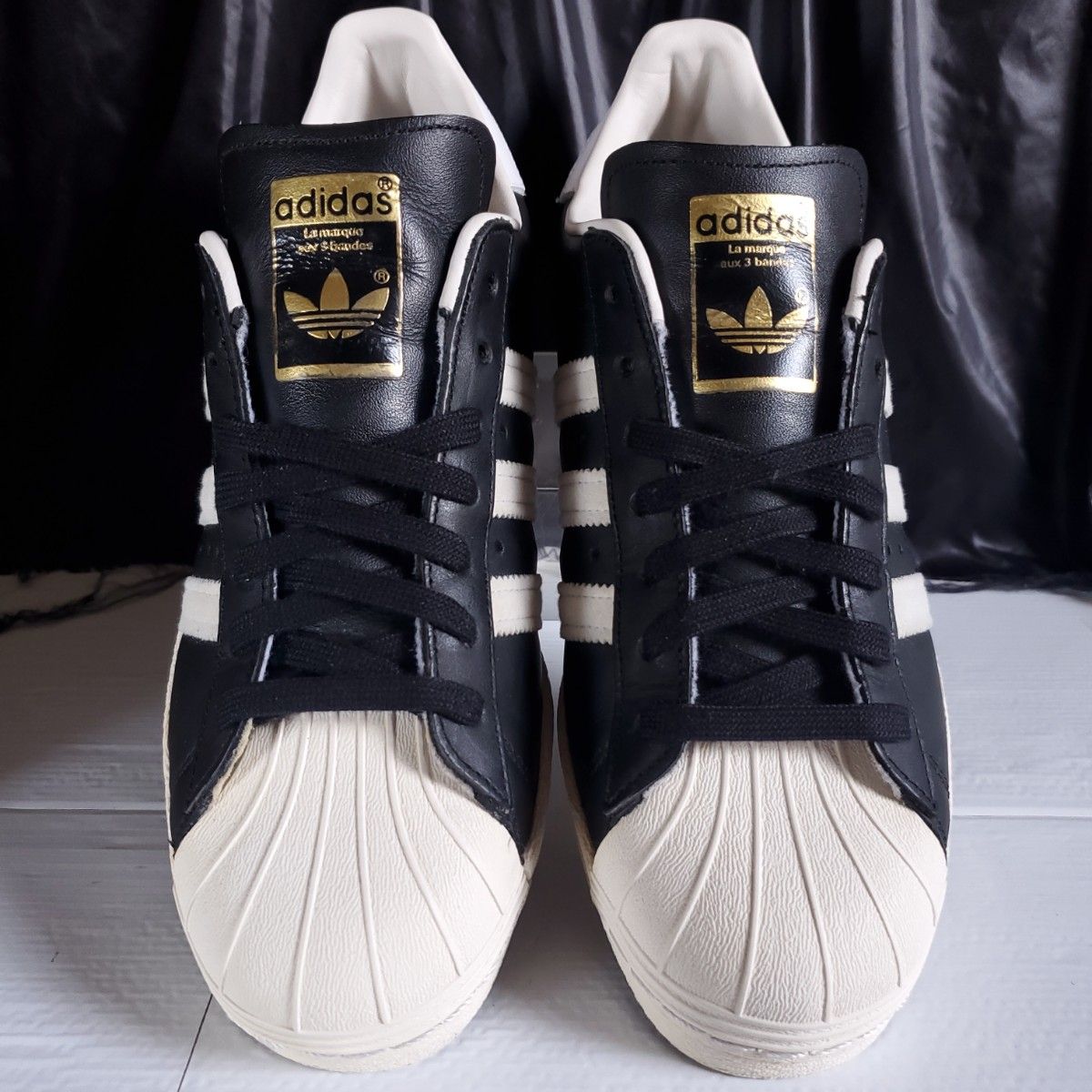 adidas 金ベロ 80s SUPER STAR スーパースター ブラック 黒 82 adidas 金ベロ 80s SUPER STAR スーパースター ブラック 黒 82