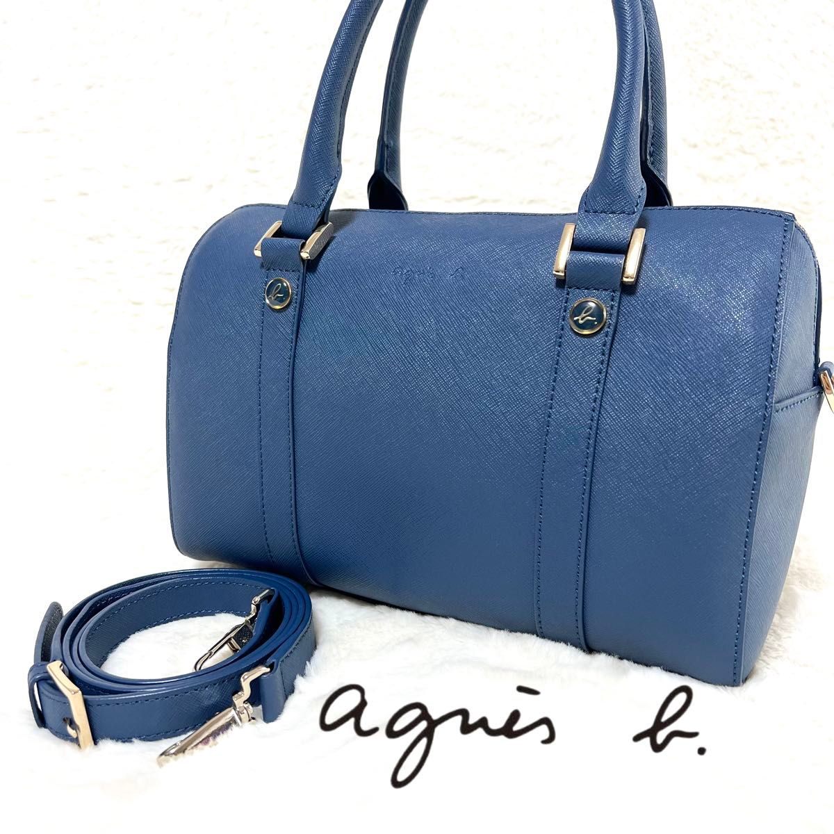 極美品】アニエスベー 2way ショルダーバッグ ハンドバッグ ミニ 極美品】アニエスベー 2way ショルダーバッグ ハンドバッグ ミニ