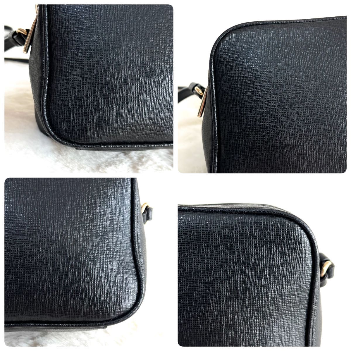 極美品】FURLA フルラ ショルダーバッグ カメラバッグ レザー 極美品】FURLA フルラ ショルダーバッグ カメラバッグ レザー