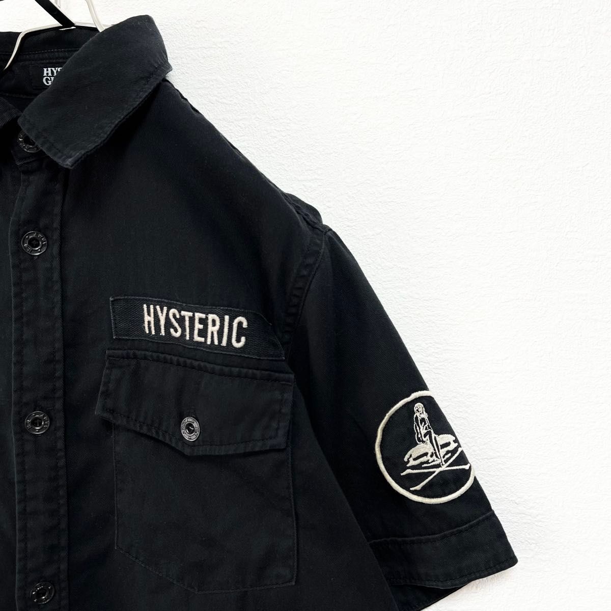 希少】HYSTERIC GLAMOUR ヒステリックグラマー 刺繍ロゴ 希少】HYSTERIC GLAMOUR ヒステリックグラマー 刺繍ロゴ
