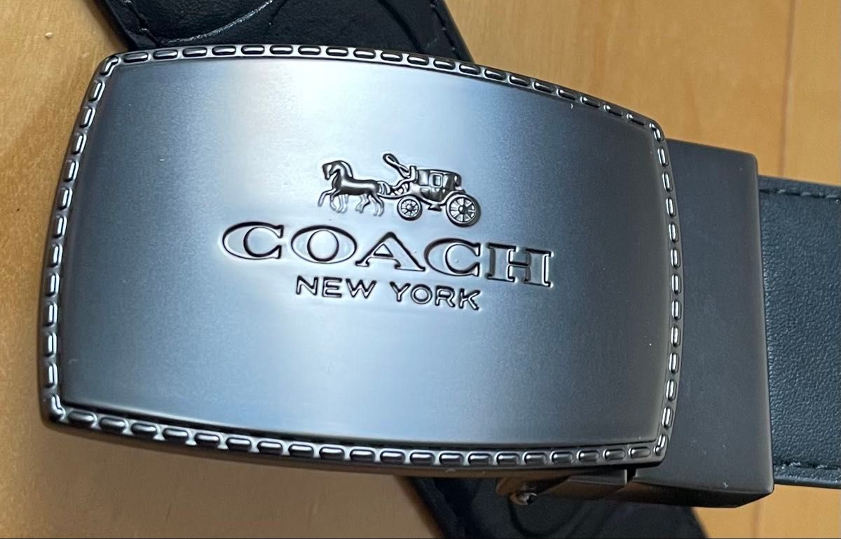新品coachコーチシグネチャーフリーサイズリバーシブルベルト 新品coachコーチシグネチャーフリーサイズリバーシブルベルト