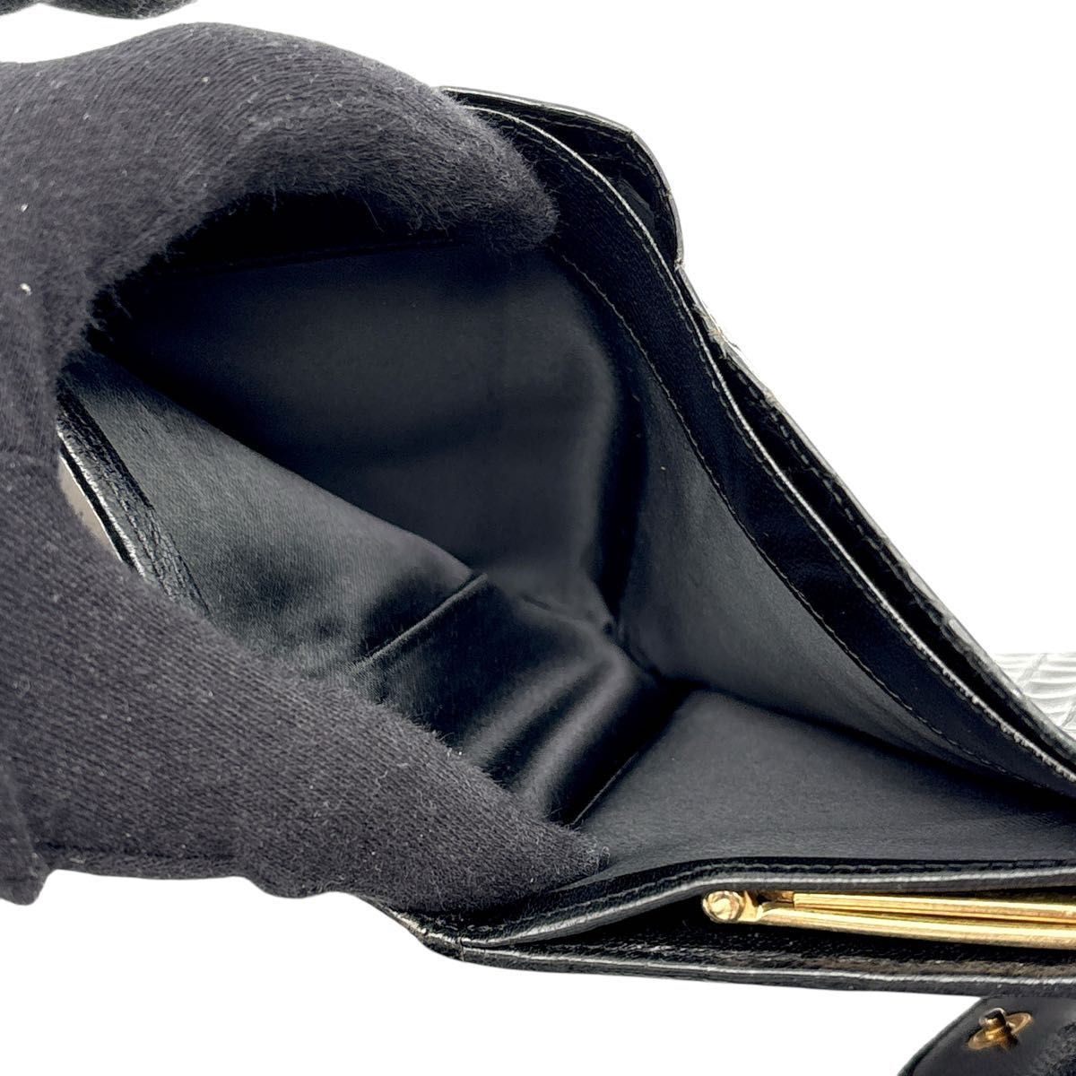 a testoni ア・テストーニ クロコダイル レザー 三つ折り財布 a testoni ア・テストーニ クロコダイル レザー 三つ折り財布
