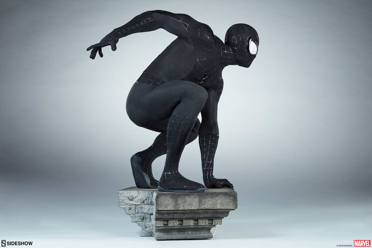 [ игрушка модель ]SIDESHOW LEGENDARY SCALE SPIDER-MAN BLACK SUIT боковой shou Человек-паук черный костюм в целом изображение ограниченая версия модель коллекция L56