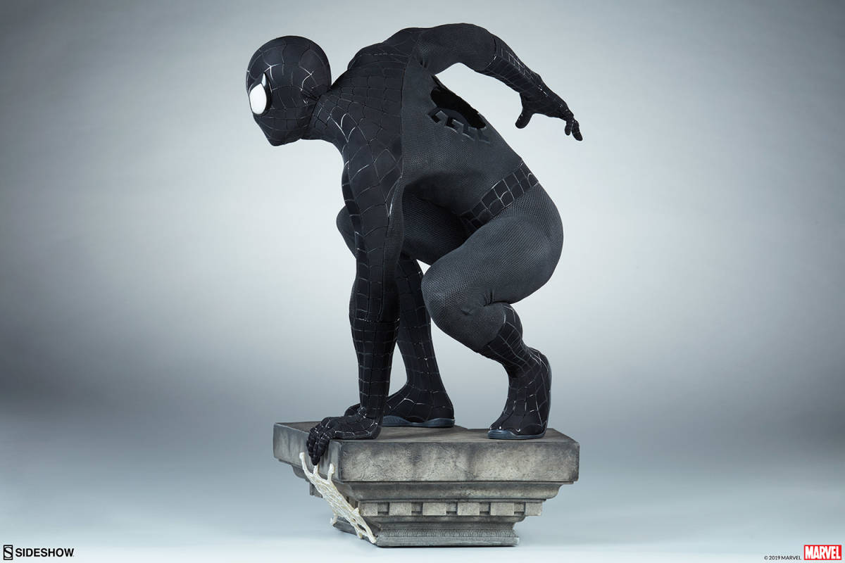 [ игрушка модель ]SIDESHOW LEGENDARY SCALE SPIDER-MAN BLACK SUIT боковой shou Человек-паук черный костюм в целом изображение ограниченая версия модель коллекция L56