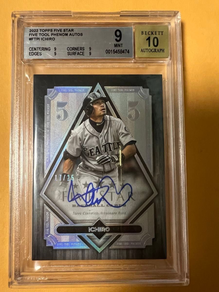 2022 TOPPS FIVE STAR FIVE TOOL PHENOM ICHIRO AUTO イチロー 2022 TOPPS FIVE STAR FIVE TOOL PHENOM ICHIRO AUTO イチロー