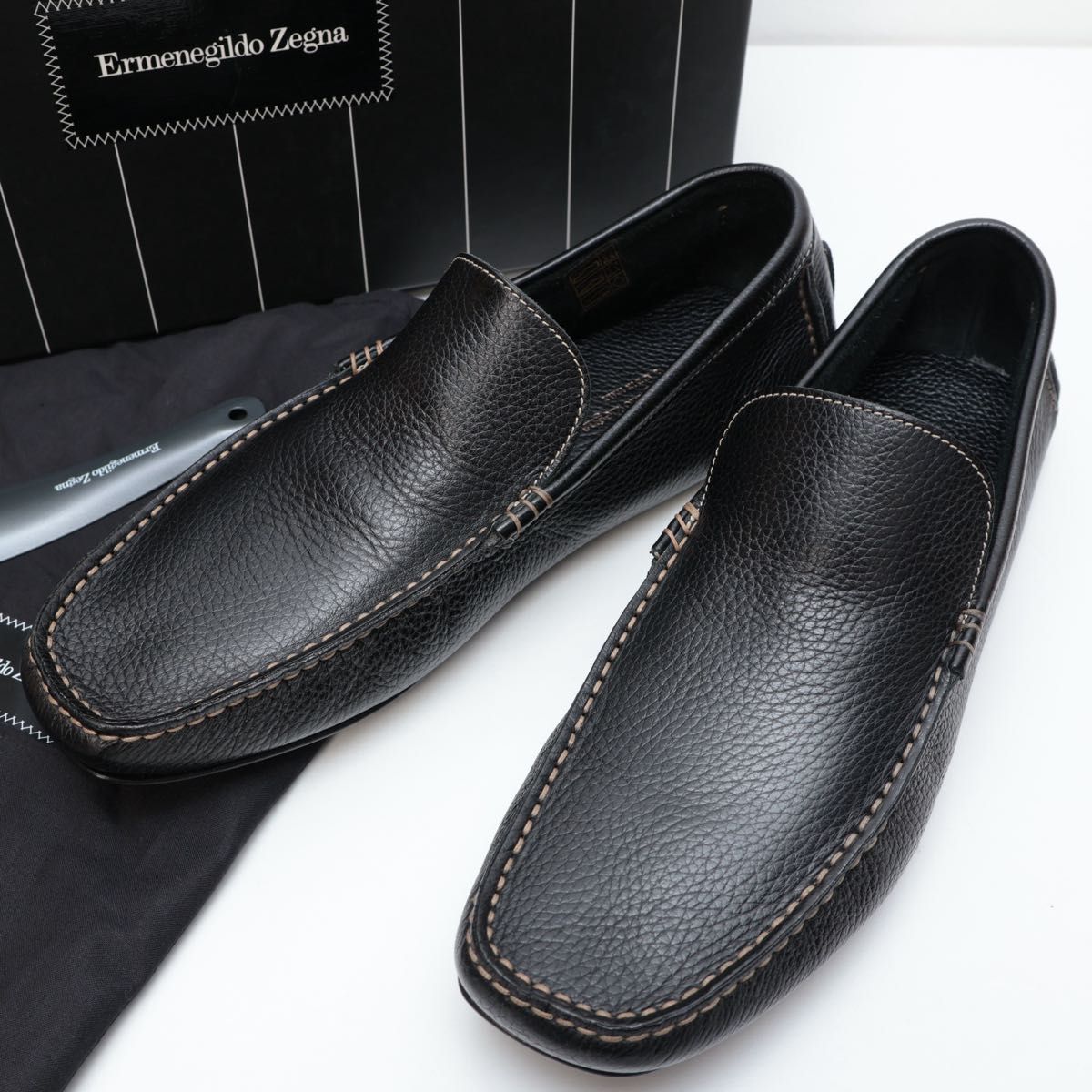 未使用 エルメネジルドゼニア Ermenegildo Zegna レザーシューズ 未使用 エルメネジルドゼニア Ermenegildo Zegna レザーシューズ