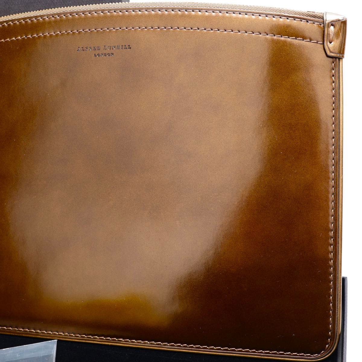 難有り未使用 ダンヒル Alfred Dunhill クラッチバッグ レザー 難有り未使用 ダンヒル Alfred Dunhill クラッチバッグ レザー