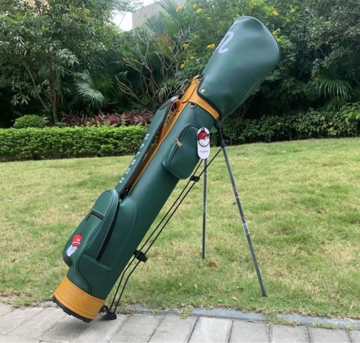 malbon Golfマルボンゴルフ ラウンドスタンドキャディバッグ malbon Golfマルボンゴルフ ラウンドスタンドキャディバッグ
