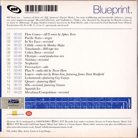 808 State / Blueprint ( зарубежная запись CD)