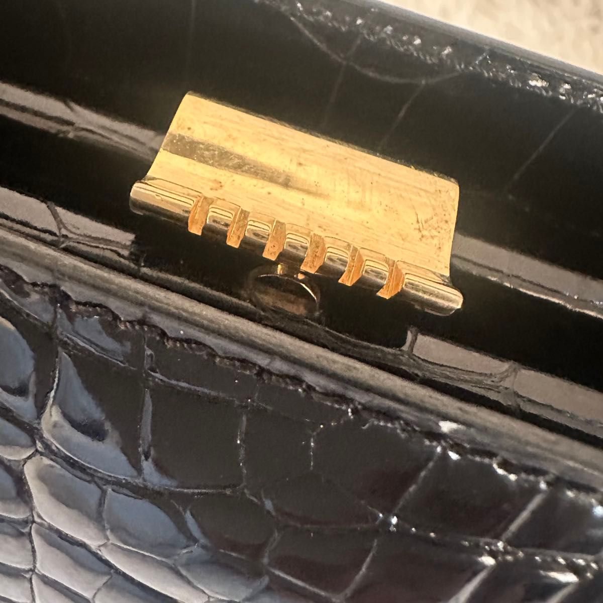 LANCEL ランセルハンドバッグ クロコ 型押しレザー 黒|Yahoo LANCEL ランセルハンドバッグ クロコ 型押しレザー 黒|Yahoo