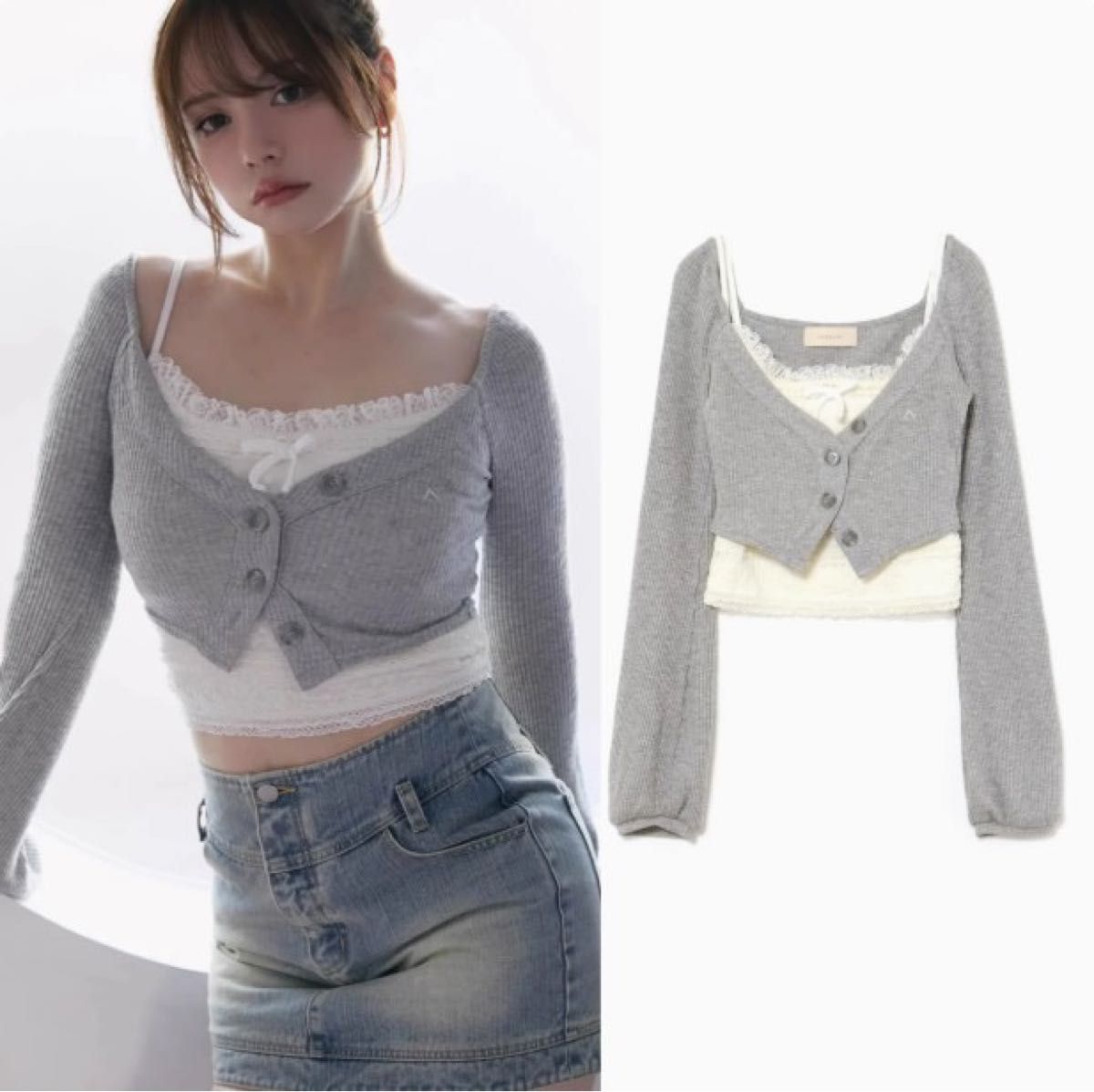 ANDMARY Clala layered set(クララ レイヤードセット)|Yahoo ANDMARY Clala layered set(クララ レイヤードセット)|Yahoo