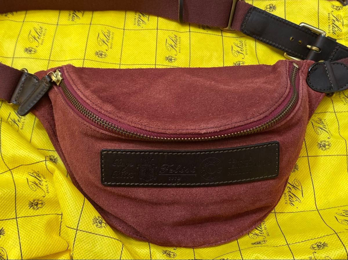 新品未使用 タグ付 フェリージ felisi ボディバッグ スエード 新品未使用 タグ付 フェリージ felisi ボディバッグ スエード
