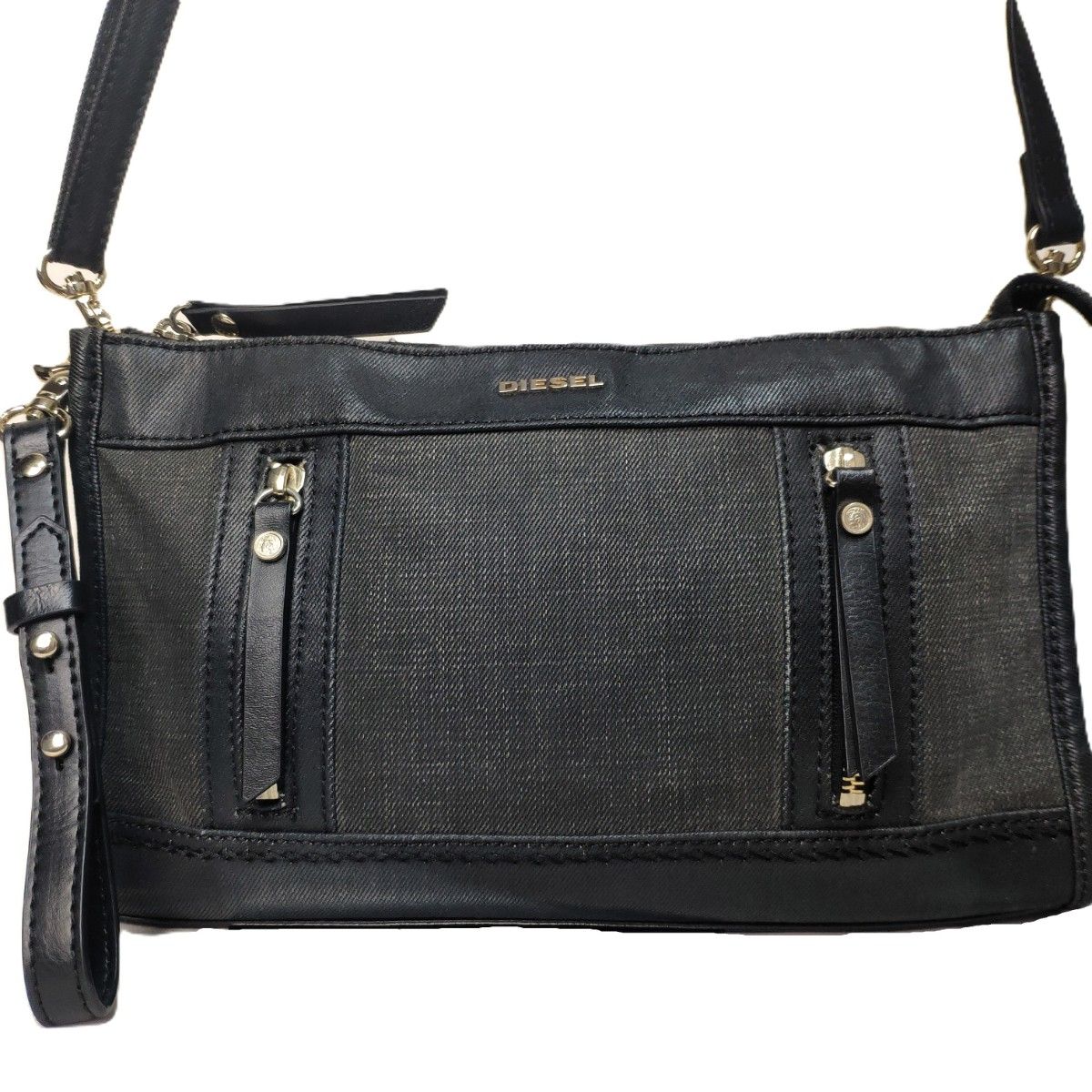 美品 DIESEL ディーゼル キャンバス デニム 2WAY ショルダー 美品 DIESEL ディーゼル キャンバス デニム 2WAY ショルダー