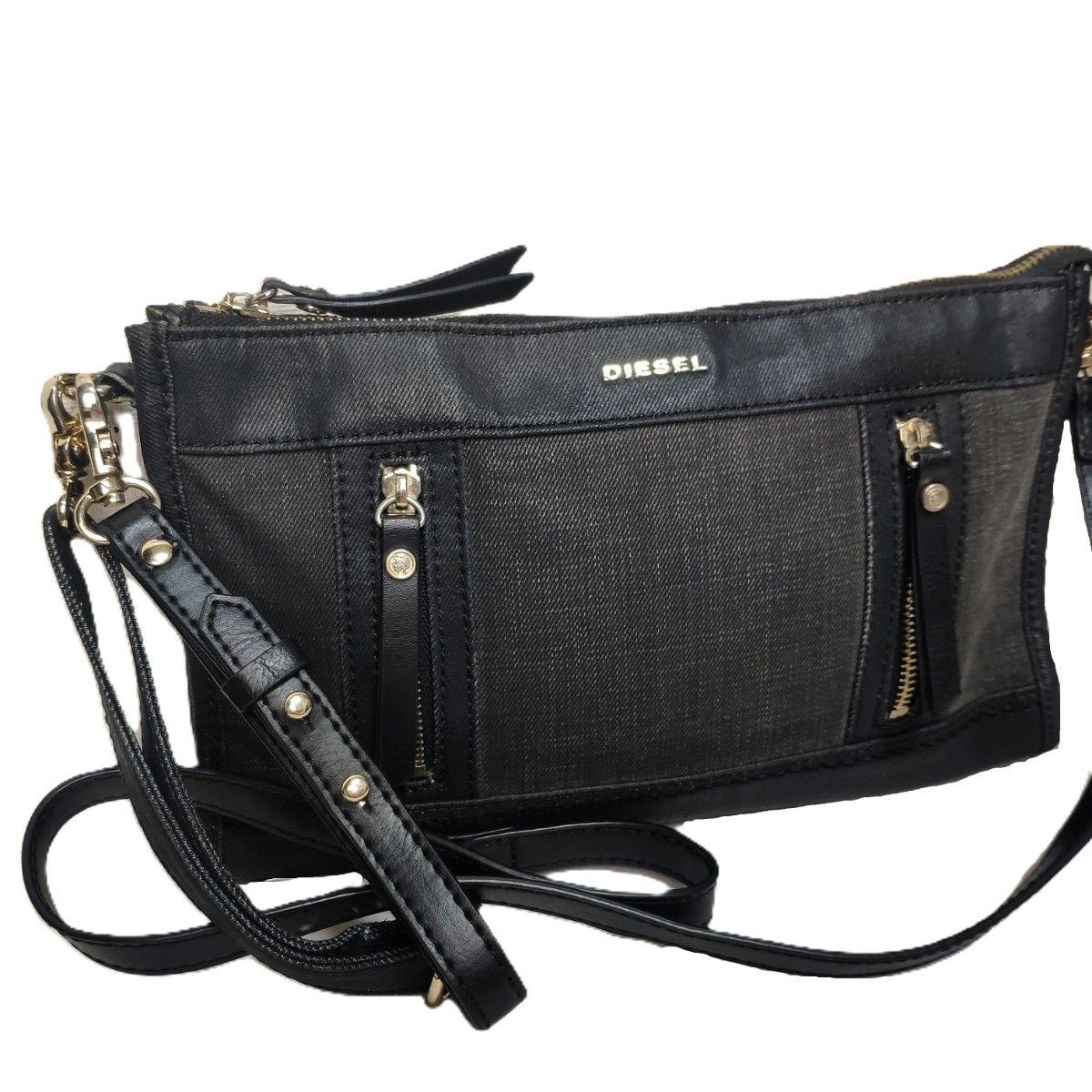 美品 DIESEL ディーゼル キャンバス デニム 2WAY ショルダー 美品 DIESEL ディーゼル キャンバス デニム 2WAY ショルダー