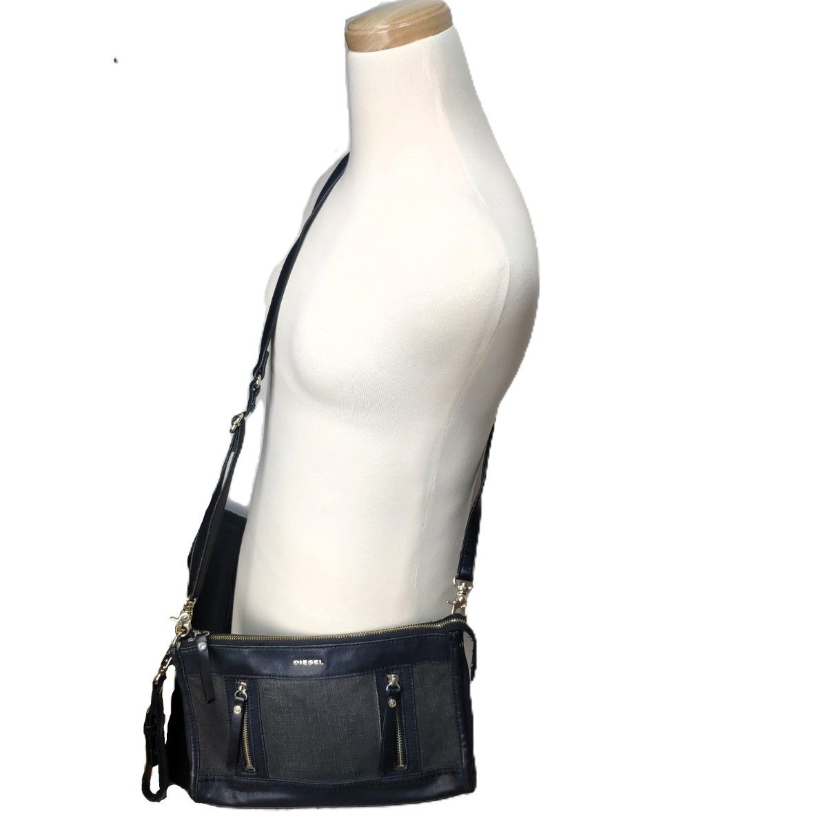 美品 DIESEL ディーゼル キャンバス デニム 2WAY ショルダー 美品 DIESEL ディーゼル キャンバス デニム 2WAY ショルダー