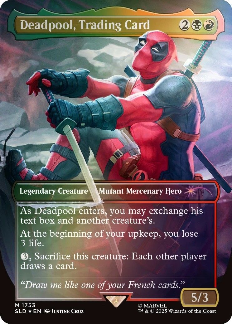 MTG Secret Lair x Marvel's Deadpool Foil Edition 英語版 未 MTG Secret Lair x Marvel's Deadpool Foil Edition 英語版 未