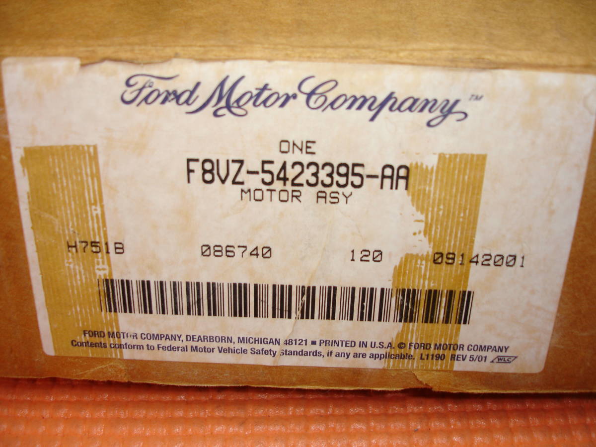 Ford Ford original power window motor \'98 Town Car front right RH new goods unused goods genuine products number F8VZ-5423395-AA cheap genuine products 