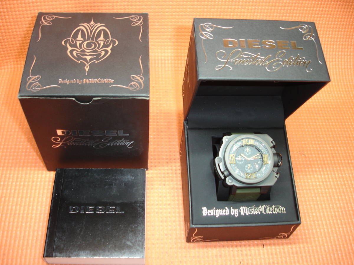  super-rare DIESEL Mr Cartoon collaboration wristwatch 1500ps.@ limited goods new goods unused goods accessory completion goods Impala Lowrider chi car nomeki deer nLA hard-to-find 