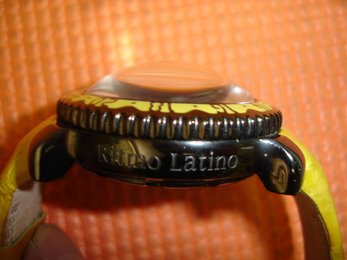 Ritmo Latino Ritmo Latino Via jo желтый самозаводящиеся часы обратная сторона каркас оригинал в наличии гетры ремень оригинальный резиновая лента нержавеющая сталь кейс 