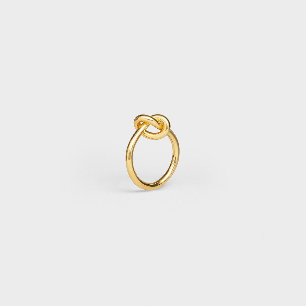 CELINE セリーヌ ノット リング 52 12号 ゴールド エディ クロエ CELINE セリーヌ ノット リング 52 12号 ゴールド エディ クロエ