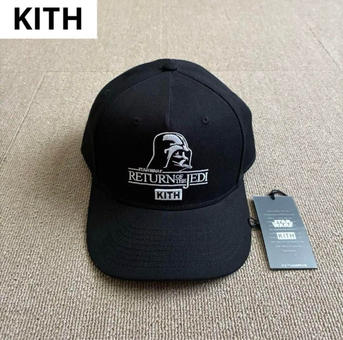 ☆ KITH x STAR WARS コラボキャップ ☆ Kith x STAR WARS ダースベイダー キャップ 黒 ブラック キス
