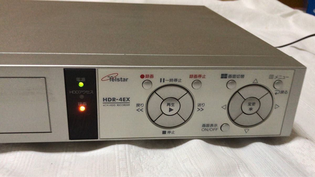 Telstar 4chハードディスクレコーダー HDR-4EX 起動のみ確認済み コロナ電業株式会社 日本製 ジャンク扱い