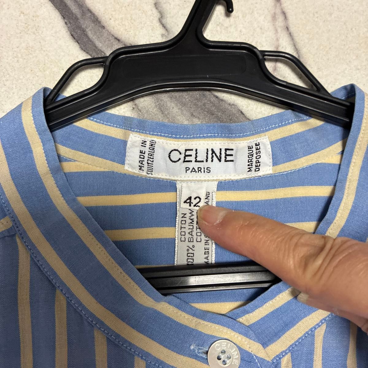 CELINE ストライプシャツ ブルー Mサイズ|Yahoo!フリマ(旧 CELINE ストライプシャツ ブルー Mサイズ|Yahoo!フリマ(旧