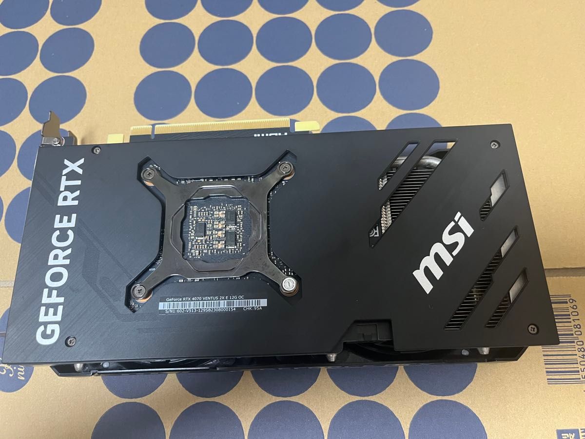 MSI GeForce RTX 4070 VENTUS 2X 12G OC|Yahoo!フリマ(旧 MSI GeForce RTX 4070 VENTUS 2X 12G OC|Yahoo!フリマ(旧