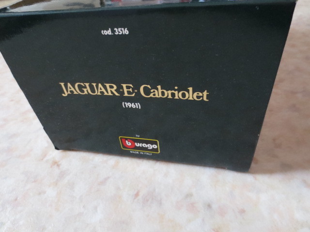  rare! Jaguar E type 1/18 model car * BBurago * Italy made * new goods * rare out of print goods *JAGUAR XKE* Britain car Le Mans victory car *XJ*XF