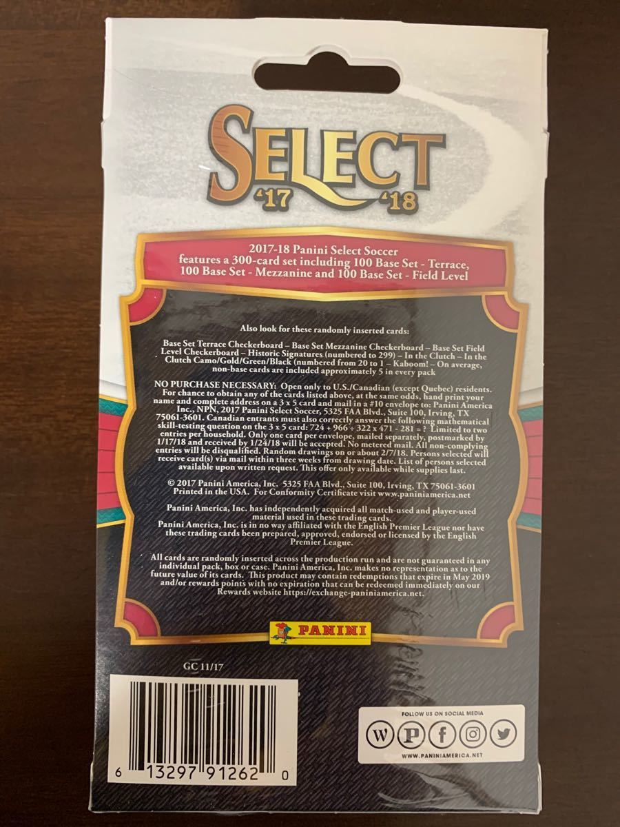 Paypayフリマ Panini Soccer Select 未開封 ボックス Box Paypayフリマ Panini Soccer Select 未開封 ボックス Box