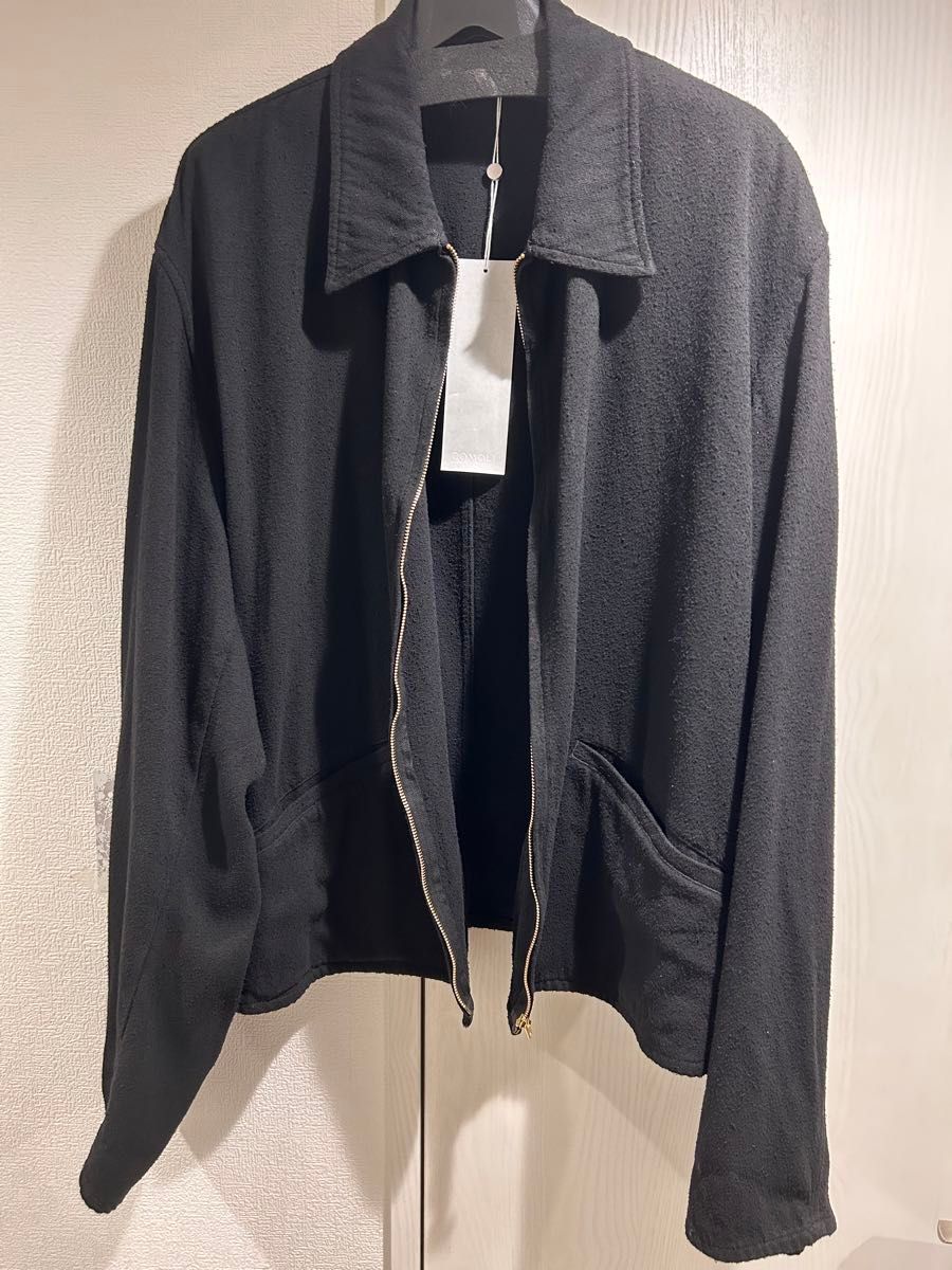 COMOLI 25SS シルクネップジップショートジャケット サイズ3 COMOLI 25SS シルクネップジップショートジャケット サイズ3