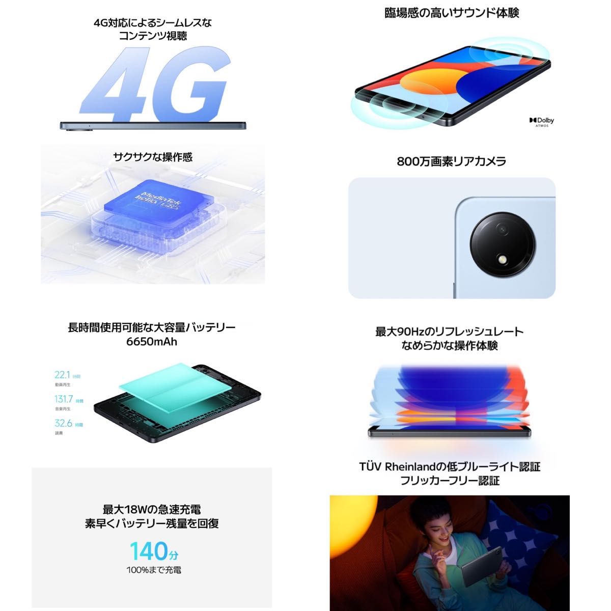 新品未開封 Redmi Pad SE 8 7インチディスプレイ4GB+64GB 新品未開封 Redmi Pad SE 8 7インチディスプレイ4GB+64GB