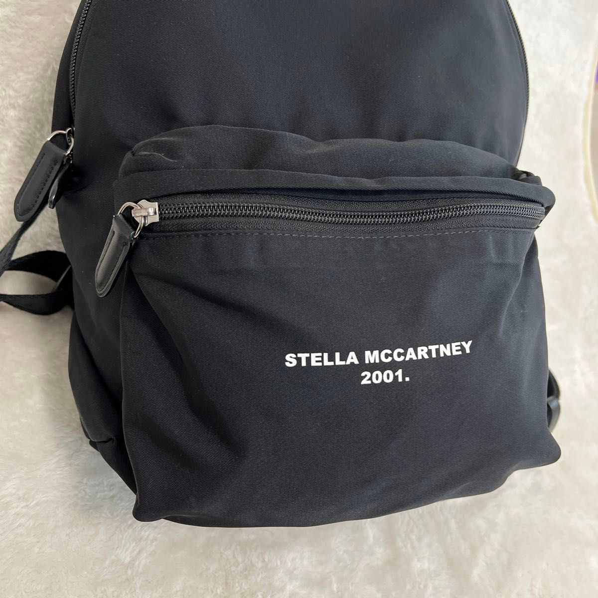 美品】ステラマッカートニー 黒ブラック ファラベラ バック 美品】ステラマッカートニー 黒ブラック ファラベラ バック