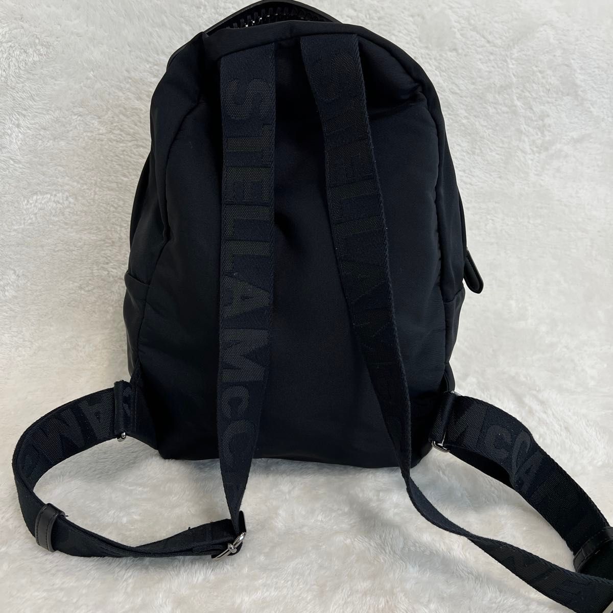 美品】ステラマッカートニー 黒ブラック ファラベラ バック 美品】ステラマッカートニー 黒ブラック ファラベラ バック