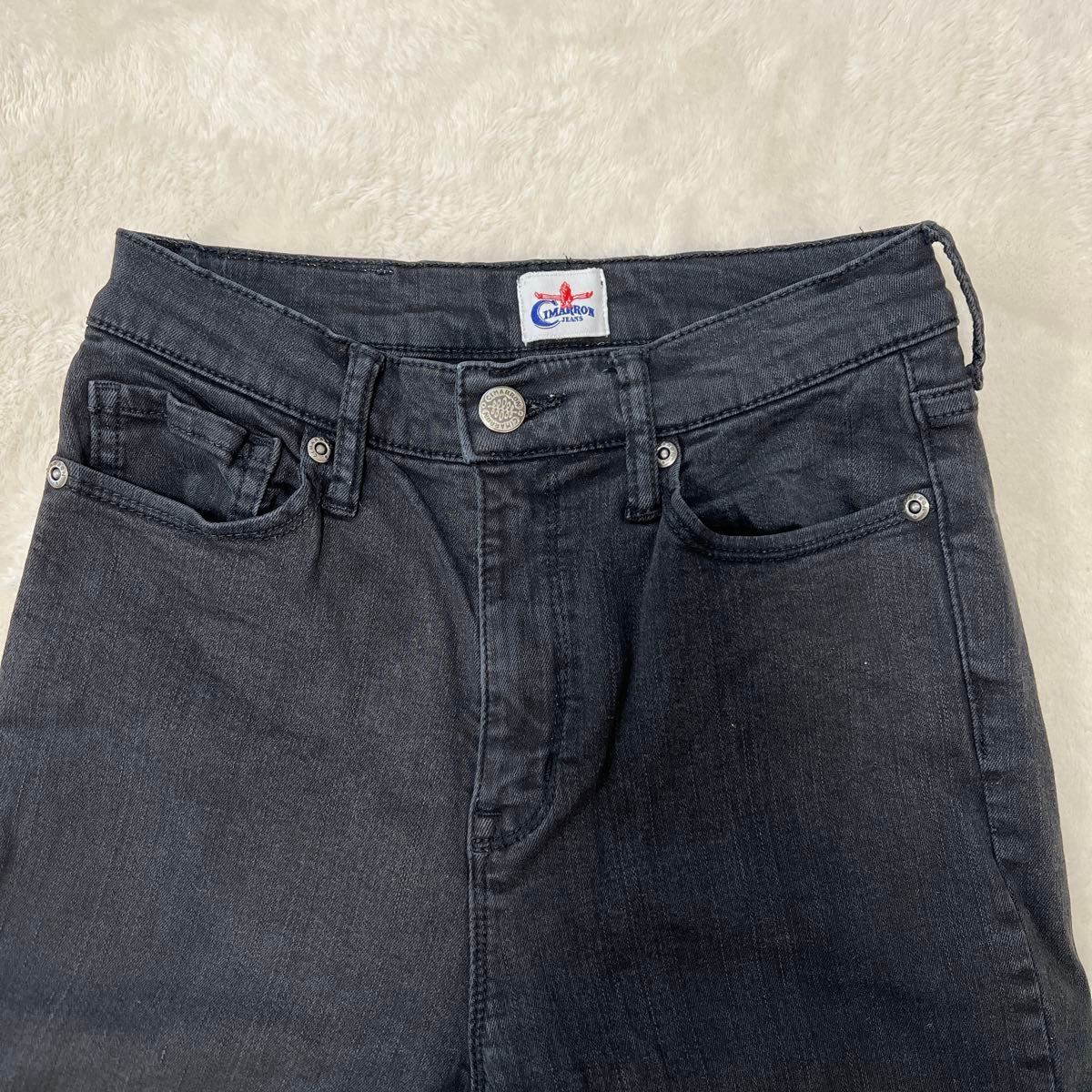CIMARRONシマロンジーンズ カラースキニーパンツ ブラック 黒 24 CIMARRONシマロンジーンズ カラースキニーパンツ ブラック 黒 24